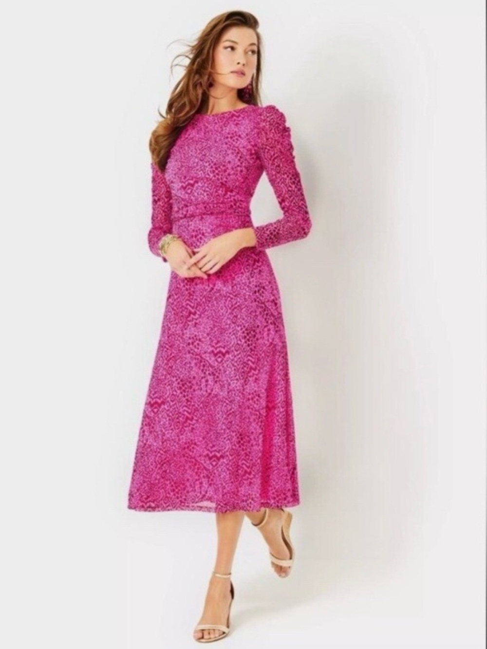 Lily Pulitzer Long Sleeve Midi Dress